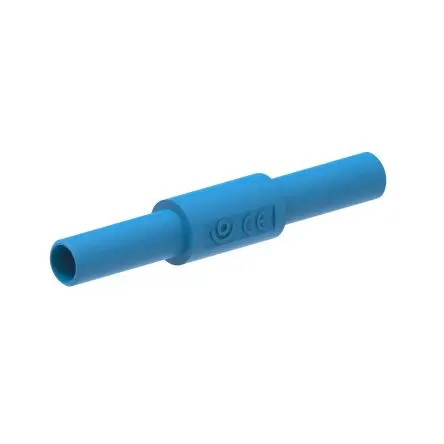 Produktfoto 1 von Electro PJP Bananenadapter Blau Vernickeltes Messing Nickel 1kV