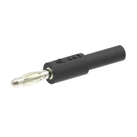 Produktfoto 1 von Electro PJP Bananenadapter Schwarz Vernickeltes Messing Nickel 30V ac/dc, 60 V ac/dc