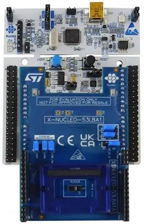 Produktfoto 1 von STMicroelectronics X-NUCLEO-53L8A1 T Entwicklungskit Entwicklungstool Sensor, TOF-Sensor für STM32 Nucleo