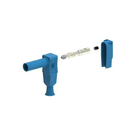 Produktfoto 1 von Electro PJP 4 mm Stecker Blau Bananenstecker, Kontakt Nickel, 1kV 20A, Schraubanschluss