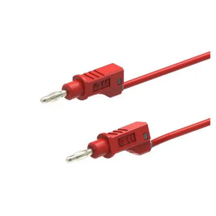 Produktfoto 1 von Electro PJP Stecker 12A Stecker / Stecker, Rot 1 m, 30V ac/dc, 60 V ac/dc