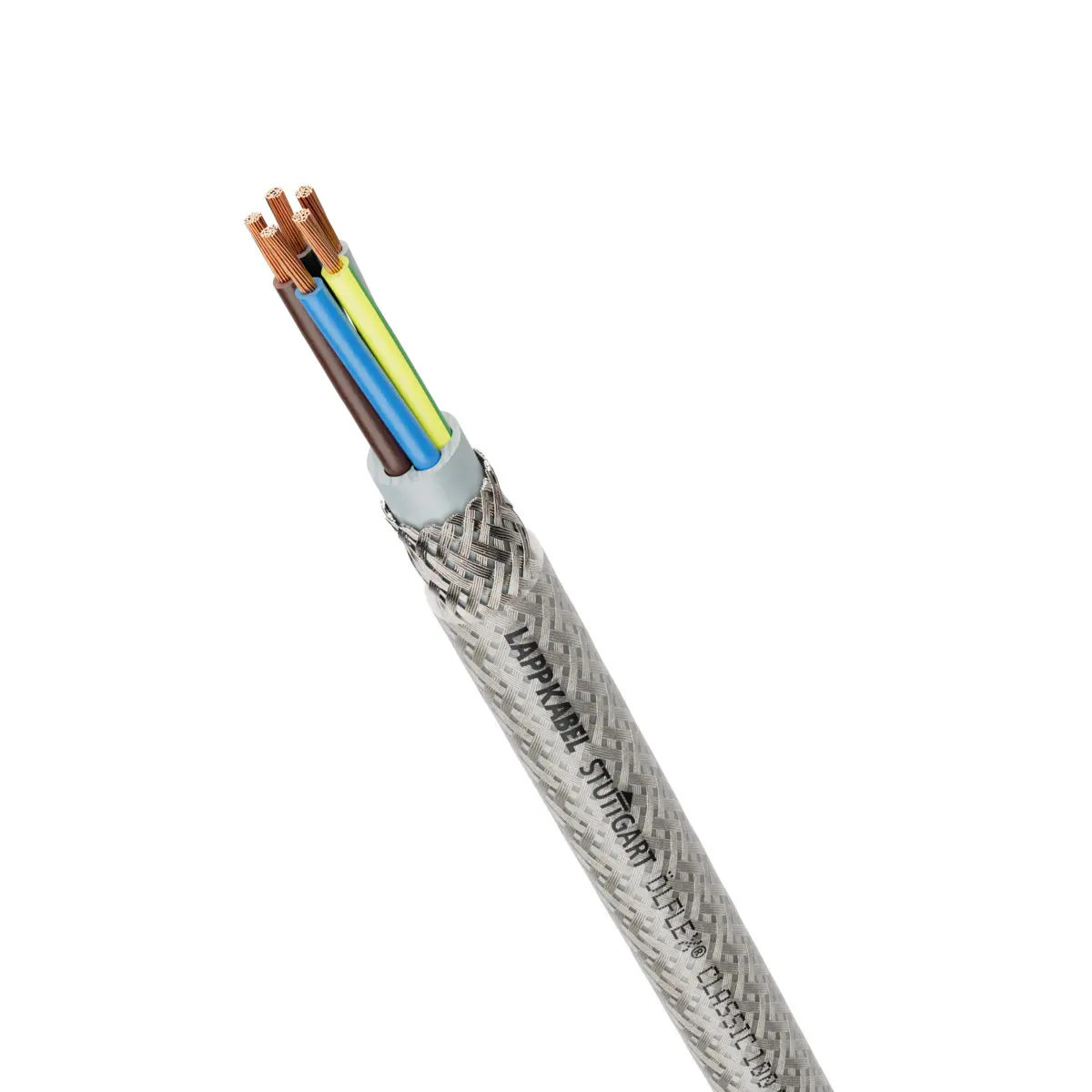 Produktfoto 1 von Lapp CY Steuerkabel, 7-adrig 0.5 mm² 20 AWG Litze, 1 m Grau Geschirmt, Polyvinylchlorid