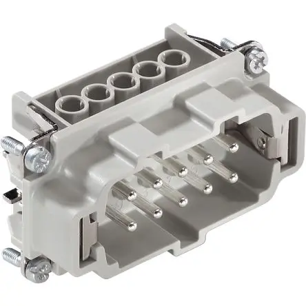 Produktfoto 1 von Lapp H-BE 10 Stromversorgungssteckverbinder in robuster Ausführung 16A Schraubbefestigung Stecker 11-polig, 500V