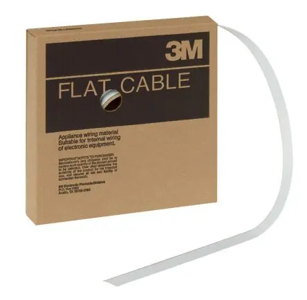 Produktfoto 1 von 3M 700005 Flachbandkabel Rundleiter Flach AWG, Raster 1.27 mm 16 100 ft