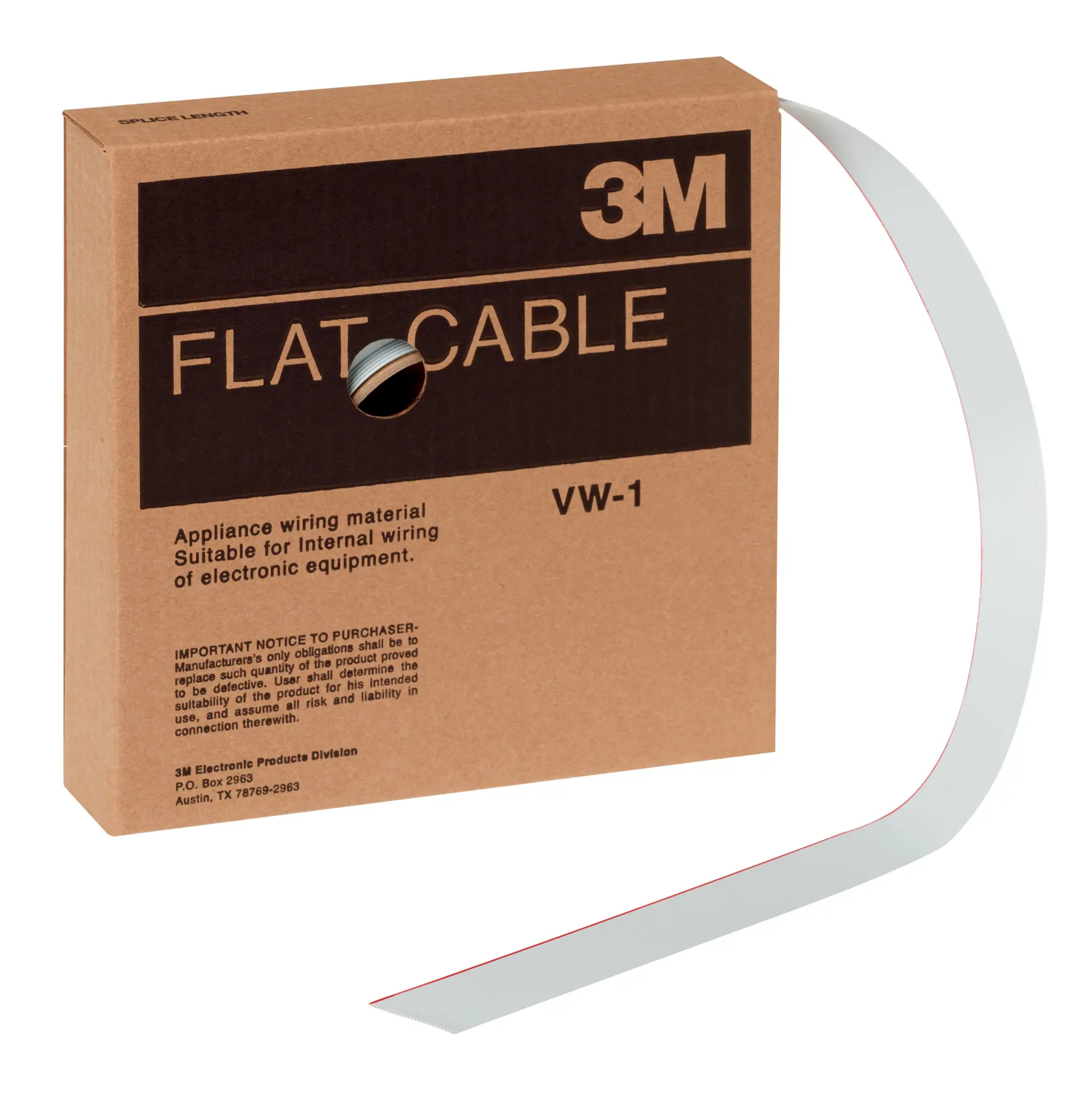 Produktfoto 1 von 3M 3801 Flachbandkabel , 26-adrig, Raster 1.27mm Nicht abgeschlossen