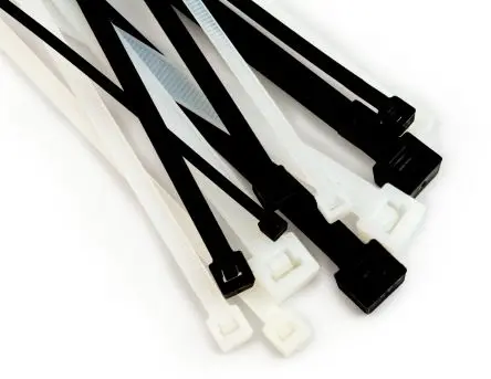 Produktfoto 1 von 3M FS Nylon 6.6 Kabelbinder Kabelrinne, Kabelbinder Schwarz 7.6mm x 360 mm