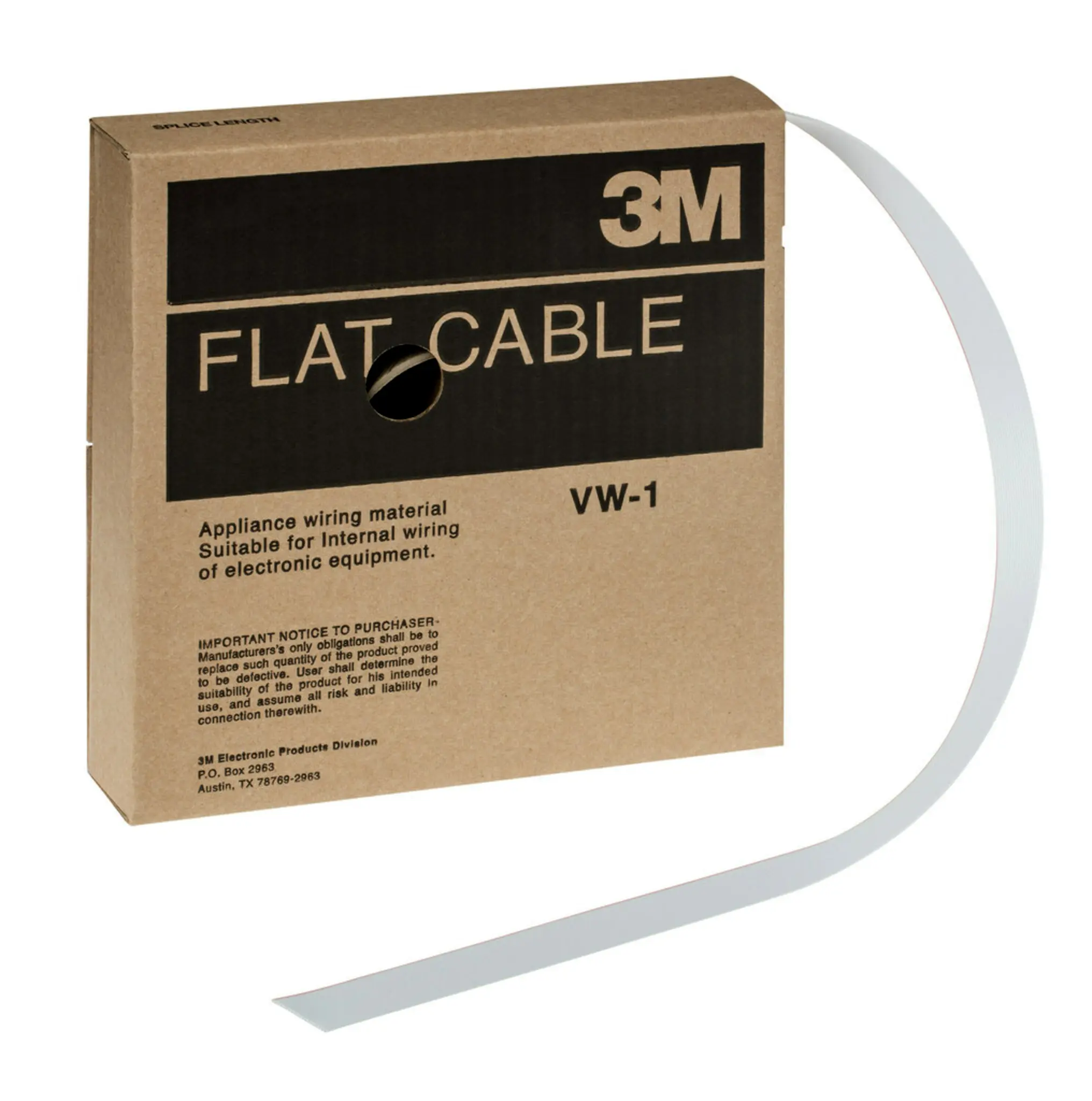 Produktfoto 1 von 3M 3801 Flachbandkabel , 20-adrig, Raster 1.27mm Nicht abgeschlossen