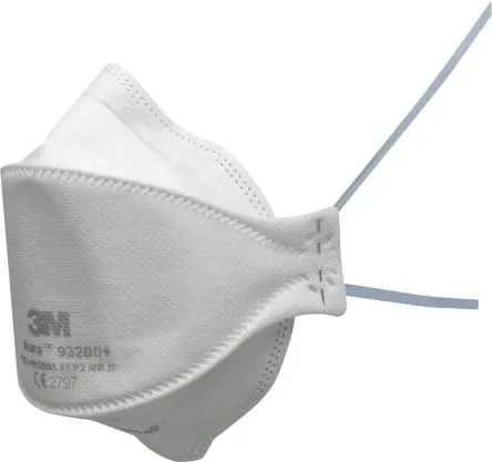 Produktfoto 1 von 3M 9300 Staubschutzmaske FFP2 EN 149:2001 + A1:2009 Weiß Eingegossen 1 pro Paket Stück