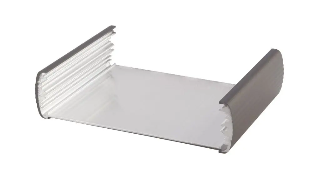 Produktfoto 1 von Bopla Alubos; Universalgehäuse; Aluminium; Schwarz IP40 Breite 138 mm Höhe 34 mm Länge 100 mm