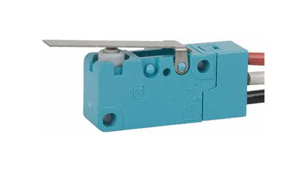 Produktfoto 1 von Panasonic Mikroschalter Flach-Betätiger Draht, 1 Wechsler, 250 V ac, 24 V dc, 3A IP67 -40 °C - 105 °C
