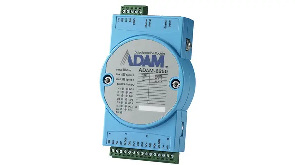 Produktfoto 1 von Advantech Adam 6000 Series Ethernet-Modul 8 x Digital Eingang / 7 x  Digital Ausgang 30 V
