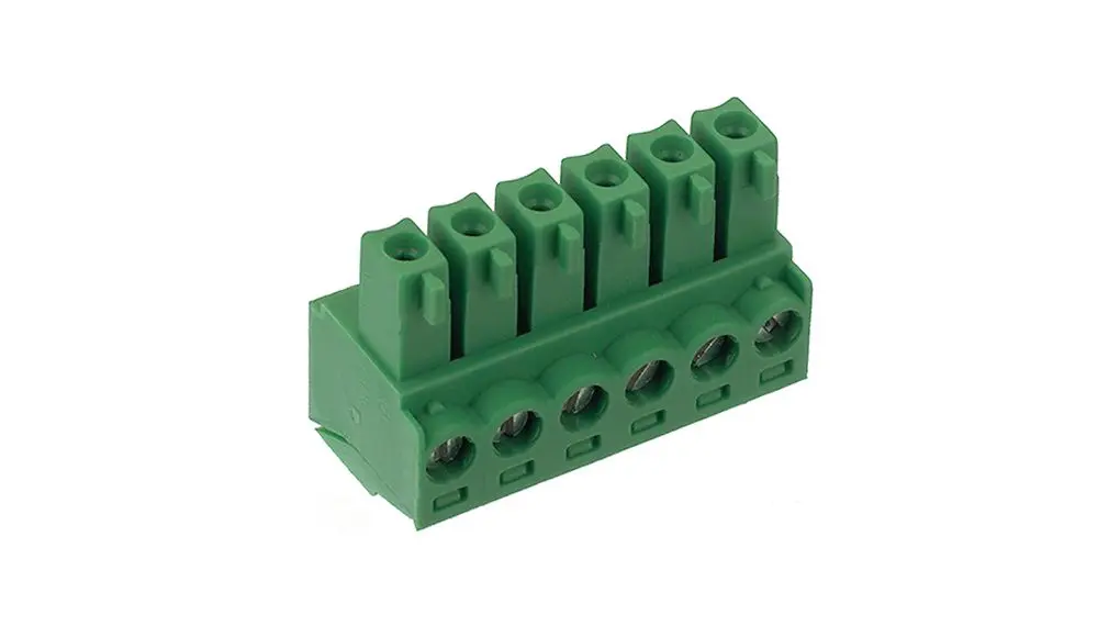 Produktfoto 1 von PTR HARTMANN AKZ1550 Steckbarer Klemmenblock Durchkontaktierte Stiftleiste 5-Kontakte 3.81mm-Raster Gerade