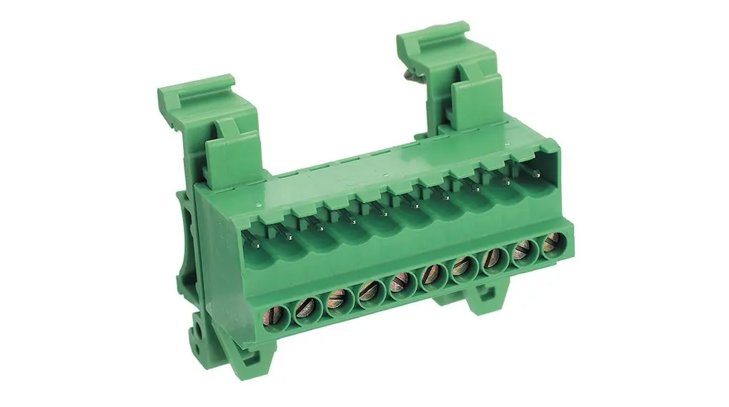 Produktfoto 1 von PTR HARTMANN AKZS Steckbarer Klemmenblock Durchkontaktierte Stiftleiste 6-Kontakte 5.08mm-Raster Gerade