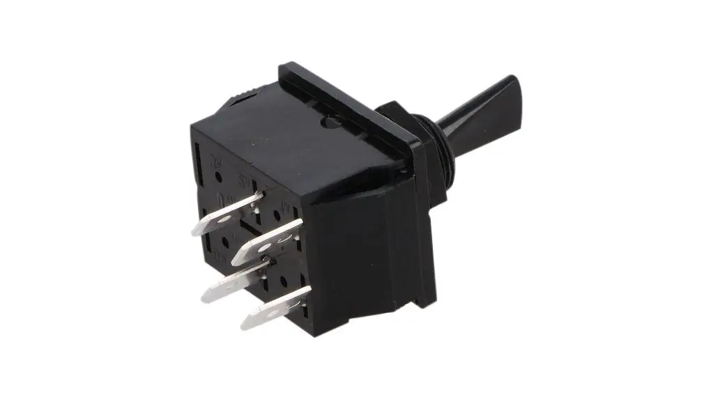Produktfoto 1 von Bulgin Panel Kippschalter, Ein-Aus, 28 V dc, 250 V ac, 20A, Flachstift