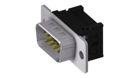 Produktfoto 1 von Deltron Connectors DTS D-Sub-Steckverbinder Gerade, 9-polig 2.84 mm Raster, Kabel Stecker, mit Schraubverschluss
