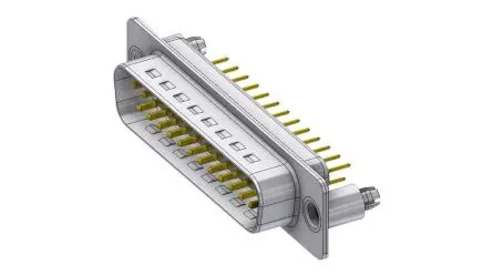 Deltron Connectors DTS D-Sub-Steckverbinder Gerade, 25-polig, Leiterplattenmontage Stecker, mit Schraubverschluss