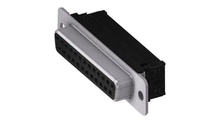 Produktfoto 1 von Deltron Connectors DTS D-Sub-Steckverbinder Gerade, 25-polig 2.84 mm Raster, Kabel Buchse, mit Schraubverschluss