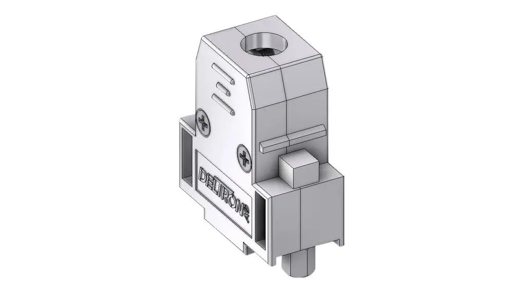 Produktfoto 1 von Deltron Connectors D-Sub-Gehäuse Gerade, D: D-Sub-Gehäuse, Grau, Größe DE, aus Kunststoff