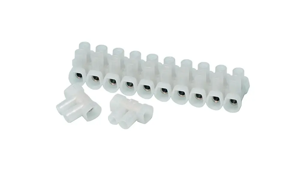 Produktfoto 1 von CAMDENBOSS CTSOS Messing vernickelt Polyamid 6 Klemmenleiste 41A transparent 10-polig Schraubbefestigung 6 mm²