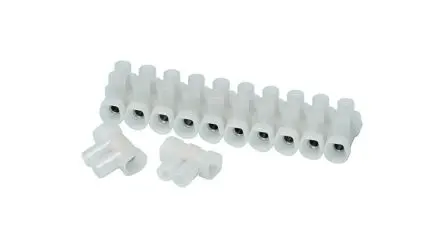 Produktfoto 1 von CAMDENBOSS CTSOS Messing vernickelt Polyamid 6 Klemmenleiste 41A transparent 10-polig Schraubbefestigung 6mm²