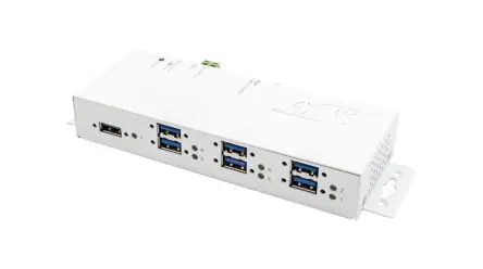 Produktfoto 1 von Exsys, USB 3.2 USB-Hub, 7 USB Ports, USB, Netzteil T: 60 mm H: 25 mm B: 178.6mm