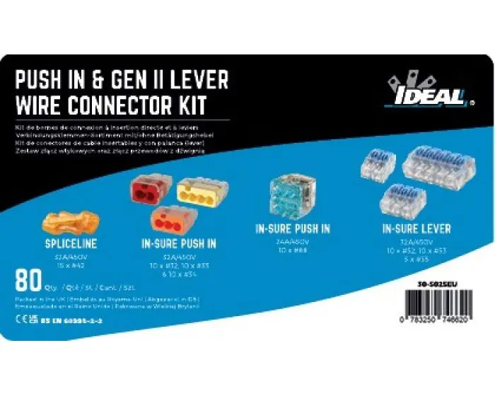 Produktfoto 1 von Ideal Industries Gen II Lever Kupfer, Polycarbonat Anschluss 32A Grau, Blau, Gelb, Orange, Rot, Schwarz