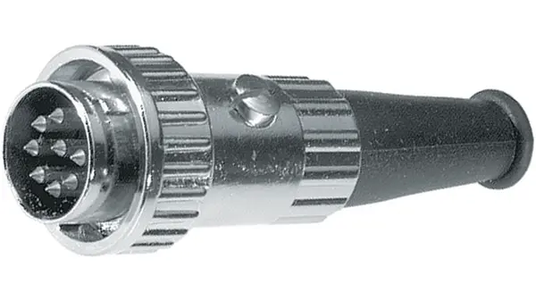 Produktfoto 1 von Lumberg 0132 DIN-Stecker Gerade 5-polig, DIN 41524, 60 V 4A Kabel, Bajonett Stecker