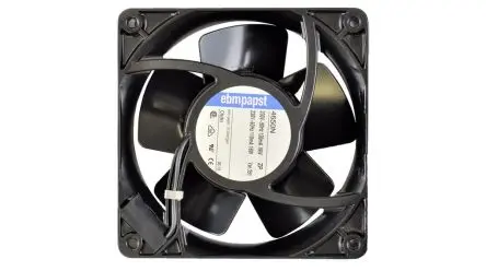 Produktfoto 1 von ebm-papst RoHS Axiallüfter, 230V ac 80 mA, 1700 U/min, 100 m³/h IP20 119 mm 119mm 38 mm