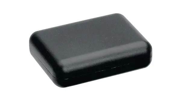 Produktfoto 1 von Teko Serie Teko Tragbares Gehäuse, ABS, 56 mm, 80 mm, H. 24 mm, Schwarz, IP00