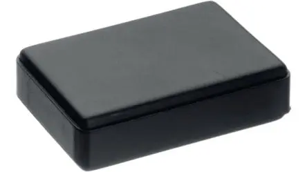 Produktfoto 1 von Teko Serie 10010.9 Tragbares Gehäuse, ABS, 35 mm, 58 mm, H. 16 mm, Schwarz, IP00