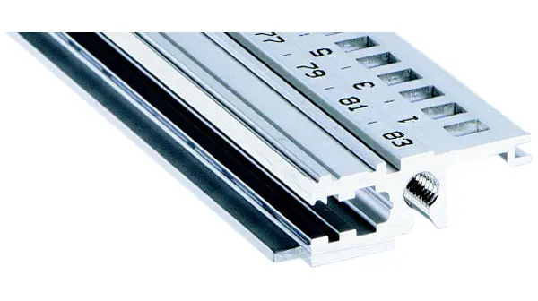 Produktfoto 1 von Nuvotem Talema Schiene, Aluminium, 6 UHE, 34560, 7.5kg max., 28.5 mm breit, 431.8 mm tief