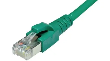 Produktfoto 1 von Dätwyler Cables 6535 Cat6a Ethernet-Kabel, 1 m, Grün, A Gerade Stecker, B Gerade Stecker, Raucharm halogenfrei