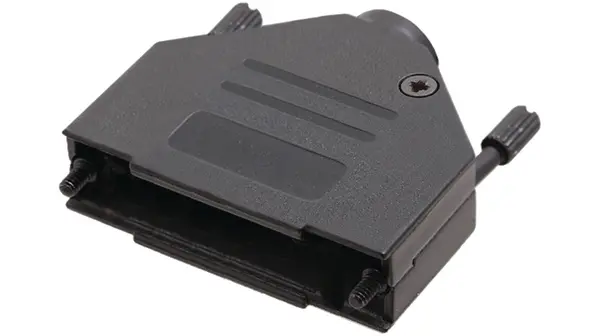 Produktfoto 1 von Encitech Connectors 6560 D-Sub-Gehäuse Gerade, D: D-Sub-Gehäuse, Schwarz, Größe DB, aus Zink