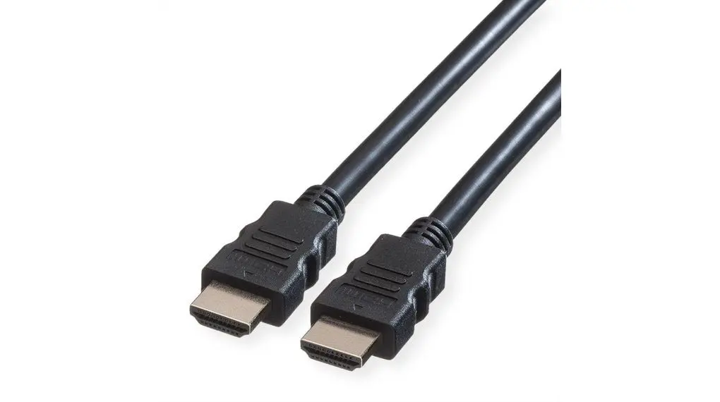 Produktfoto 1 von Roline HDMI-Kabel A HDMI Stecker B HDMI-Stecker Stecker, 2 m, Schwarz