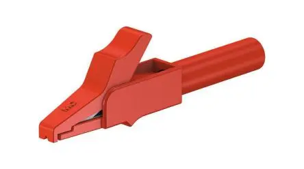 Produktfoto 1 von Staubli Messing 11 mm Krokodilklemme, Rot, 15A