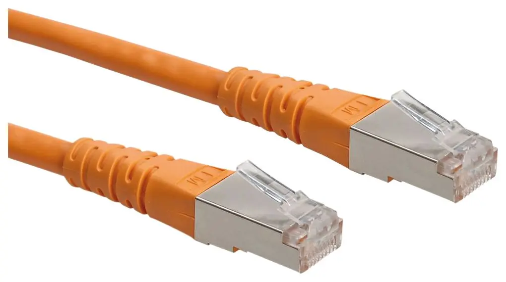 Produktfoto 1 von Roline 21.15.13 Kat. 6 Ethernet-Kabel, 3 m, Orange, A Gerade Stecker, B Gerade Stecker Geflecht, Polyvinylchlorid