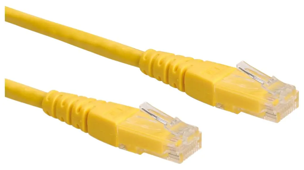 Produktfoto 1 von Roline 21.15.15 Kat. 6 Ethernet-Kabel, 300 mm, Gelb, A Gerade Stecker, B Gerade Stecker U/UTP, Polyvinylchlorid