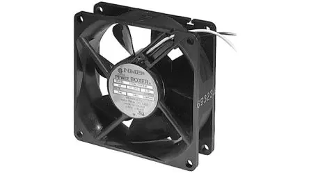 Produktfoto 1 von NMB Axiallüfter, Kugel, 12V dc / 2.76 W 230 mA, 3250 U/min, 66 m³/h 80 mm 80mm 25 mm