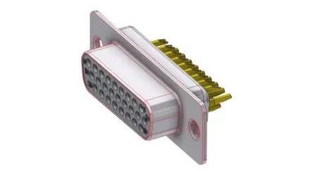 Deltron Connectors HD D-Sub-Steckverbinder Gerade, 26-polig, Kabel Buchse