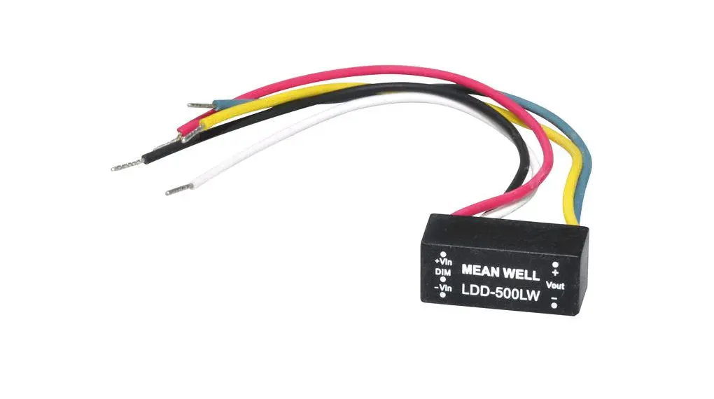 Produktfoto 1 von MEAN WELL LED-Treiber 9 → 36V Dimmbarer LED-Treiber, Ausgang 2 → 32V / 500mA, Dimmbar Konstantstrom