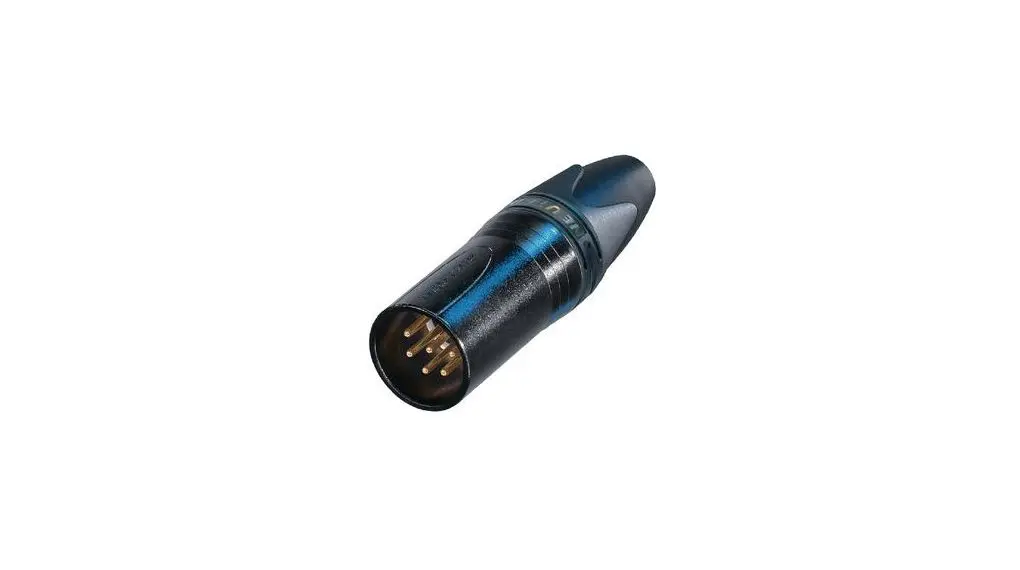 Produktfoto 1 von Neutrik Gerade 6-polig Kabel Stecker Gold über Nickel Schwarz XLR-Steckverbinder, 50 V