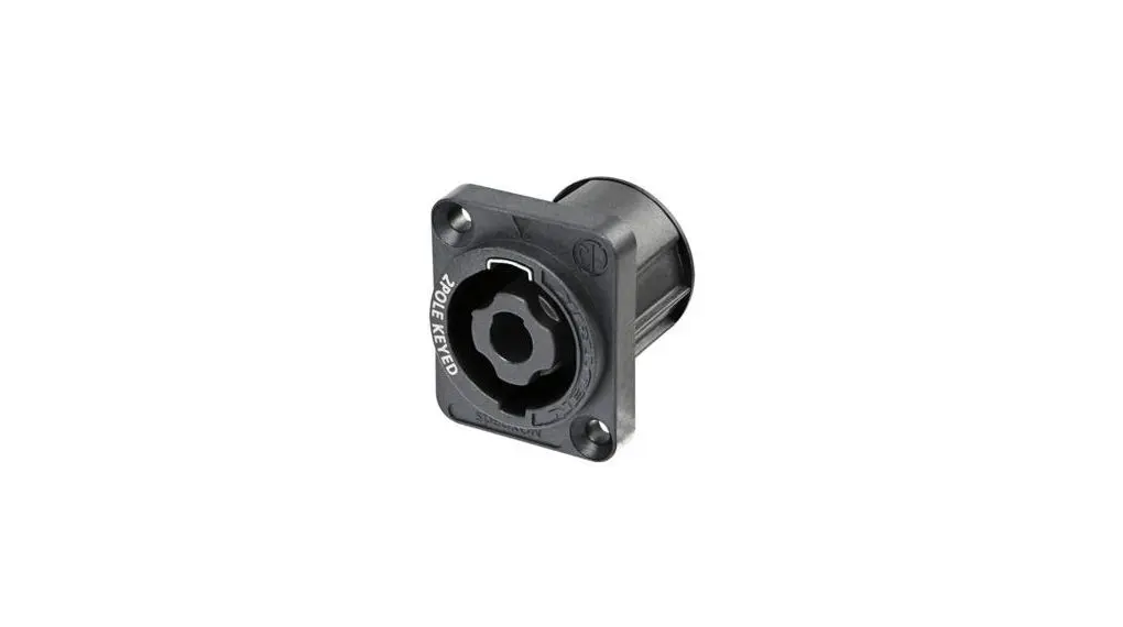 Produktfoto 1 von Neutrik 2-polig Gerade Lautsprecherstecker, Panel Stecker 24A Schwarz Stecker