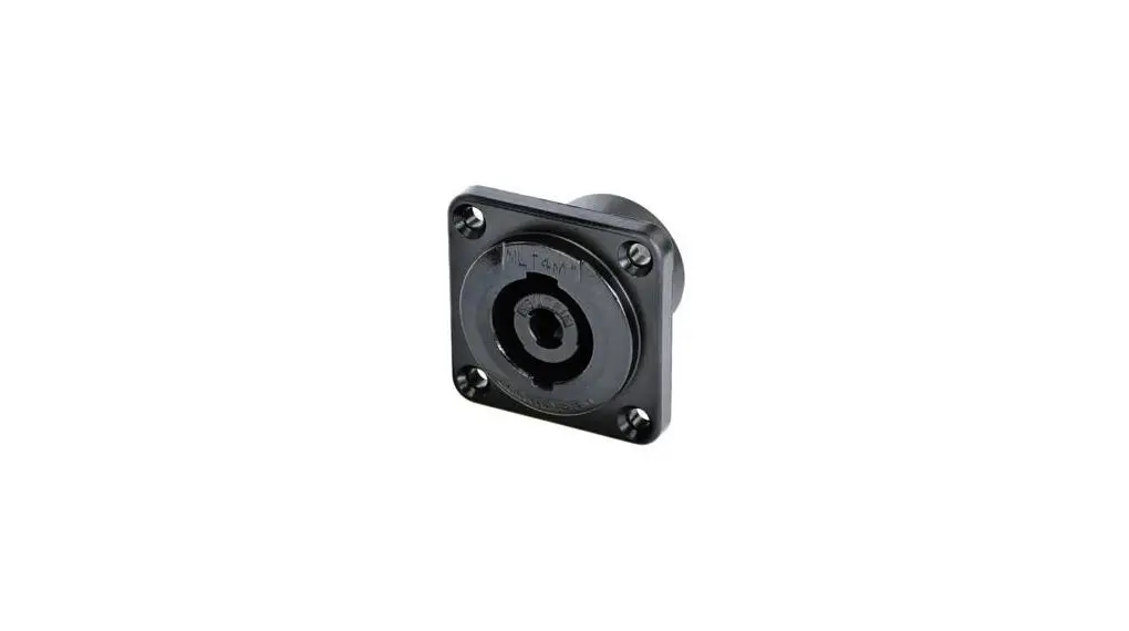 Produktfoto 1 von Neutrik 4-polig Gerade Lautsprecherstecker, Panel Stecker 30A Schwarz Stecker