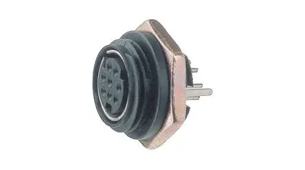Deltron Connectors MD DIN-Buchse Gerade 6-polig, 250V ac 1A Frontplattenmontage, Kabel Buchse