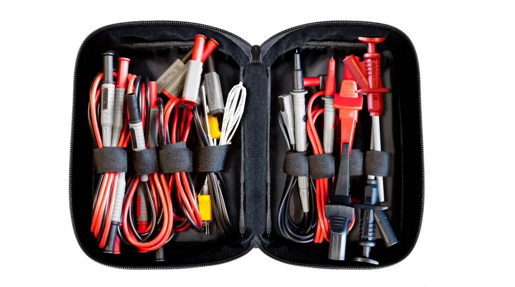 Produktfoto 1 von PeakTech Multimeter-Messleitungen, Rot, Schwarz 4 mm
