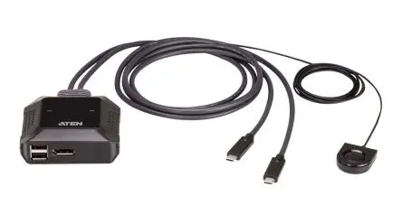 Produktfoto 1 von Aten KVM-Switch 9-Port 1 Videoausgänge DisplayPort 1 Displays USB 4096 x 2160 pixel