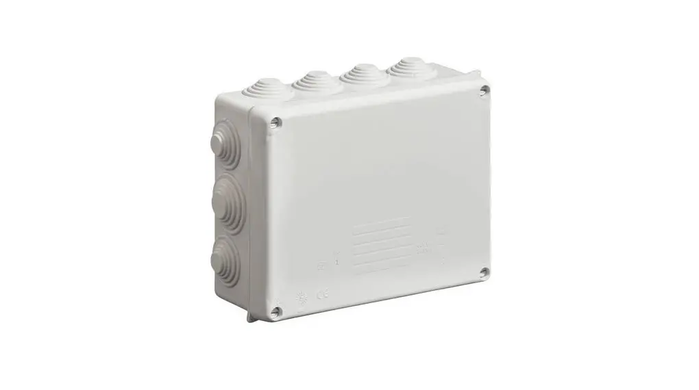 Produktfoto 1 von WISKA WIB Thermoplast Abzweigdose Grau IP55 Breite 180 mm Höhe 88 mm Länge 230 mm