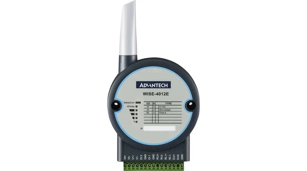 Produktfoto 1 von Advantech WISE WLAN-Kommunikationseinheit 2 x Spannung Eingang / 2 x Advantech Relais Ausgang 5 V