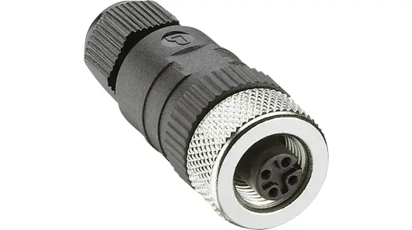 Produktfoto 1 von Lumberg Automation M12 Lumberg M12 Buchse Stecker 4-polig Buchse 4A Kabel IP40