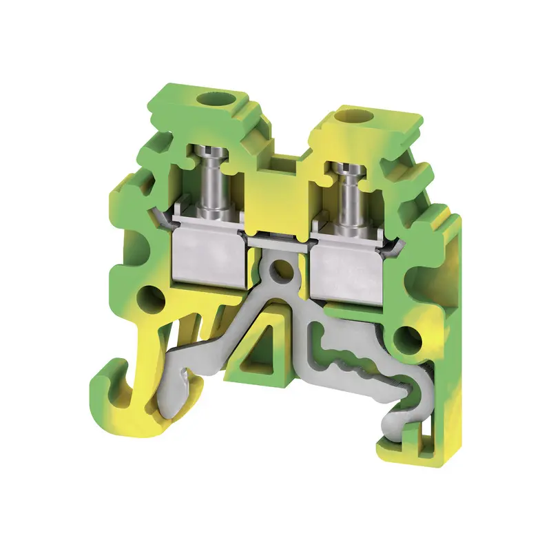 Produktfoto 1 von Weidmüller WPE PE-Klemme 1 Grün, Gelb, 1.5 mm², 400 V Schraubbefestigung IECEx/ATEX